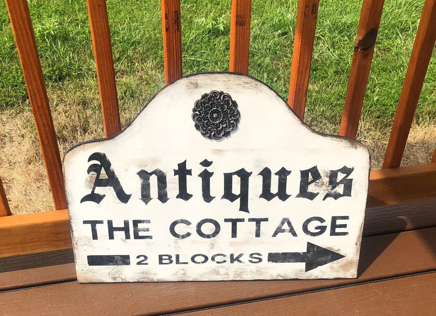 French country sign/Antiques sign/farmhouse sign/vintage inspired sign/26” x 18”/cottage sign