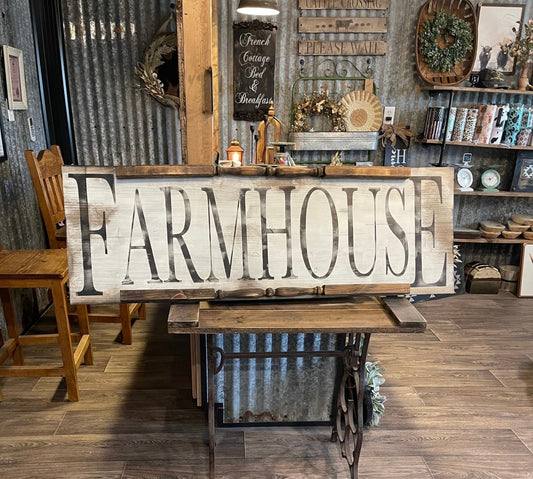 Huge farmhouse sign