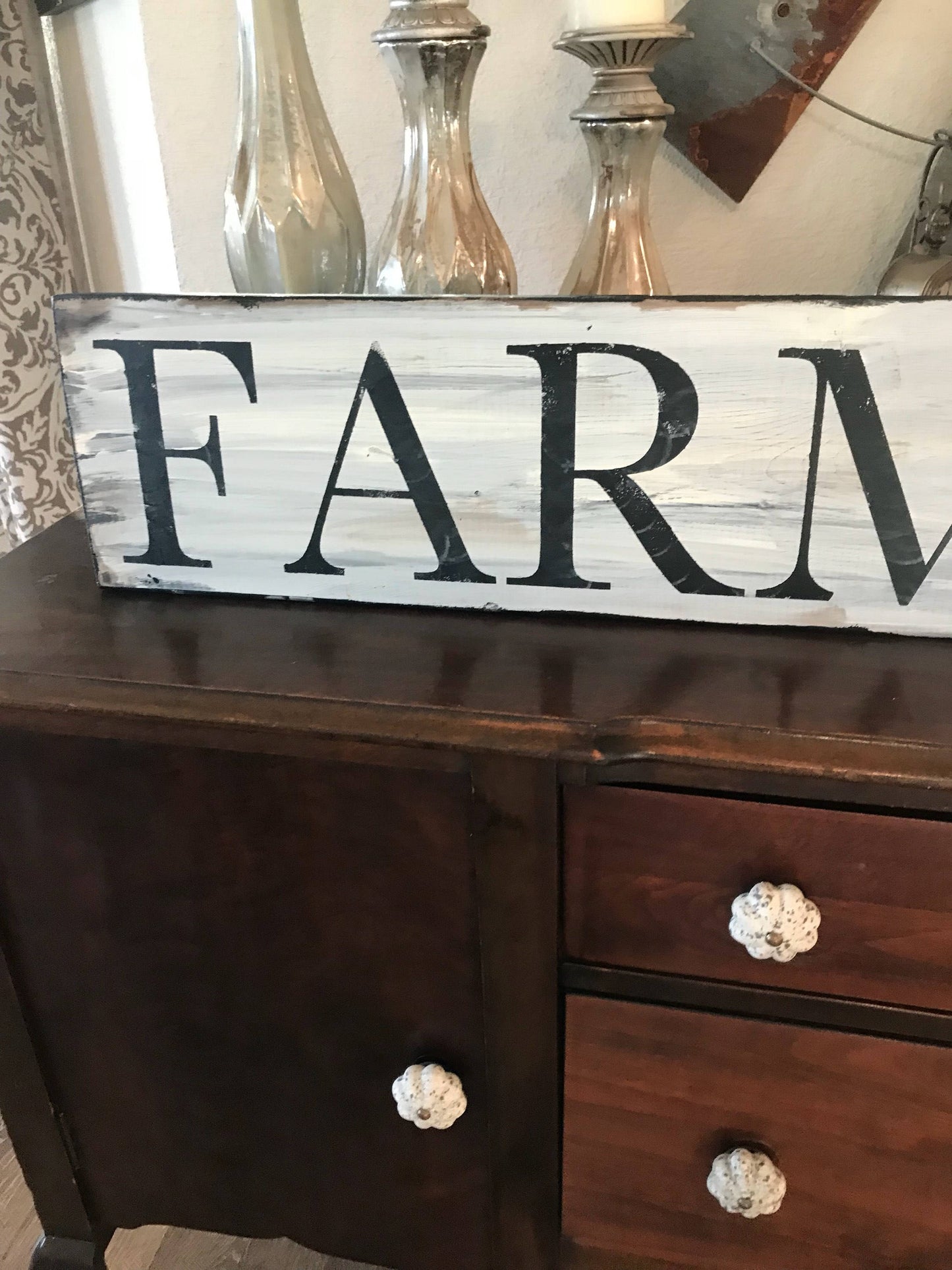 Farmhouse sign/you pick the size/farmhouse sign/rustic sign/farmhouse wall decor/distressed sign/hand painted wall decor