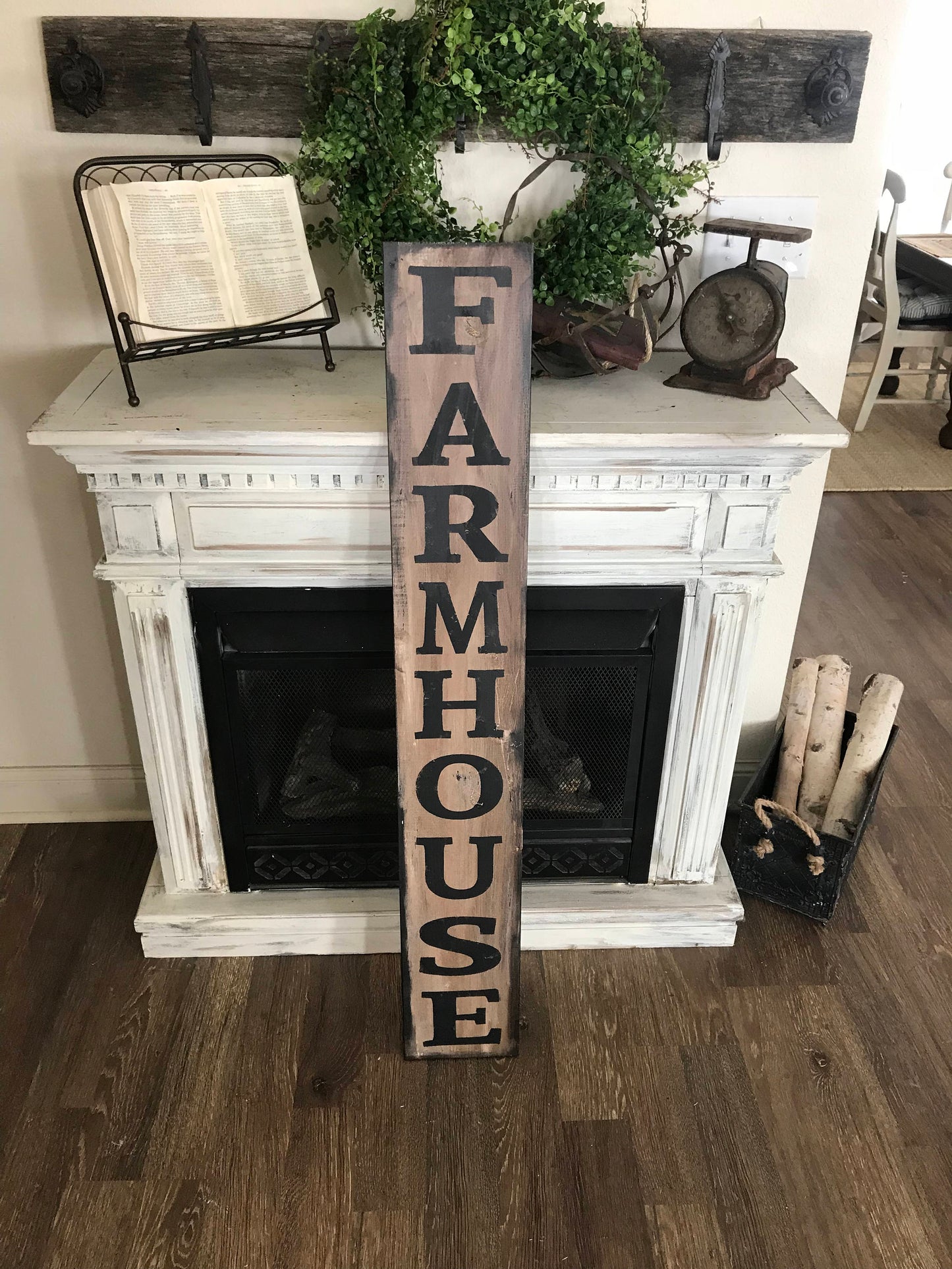 Vertical farmhouse sign/Huge Farmhouse sign/large farmhouse sign/rustic wall decor/county wall decor