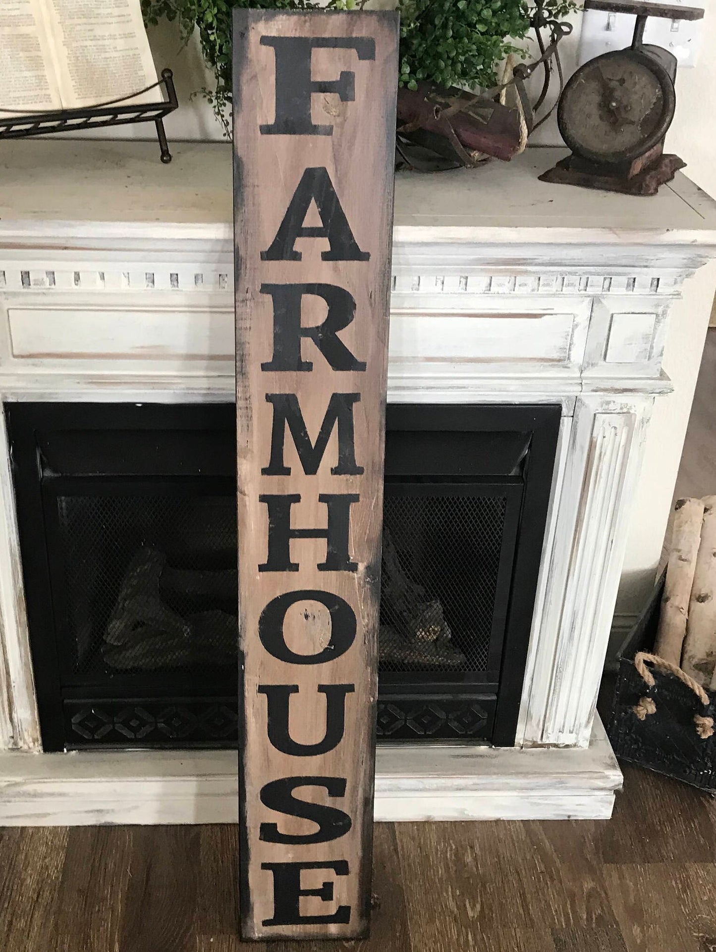 Vertical farmhouse sign/Huge Farmhouse sign/large farmhouse sign/rustic wall decor/county wall decor