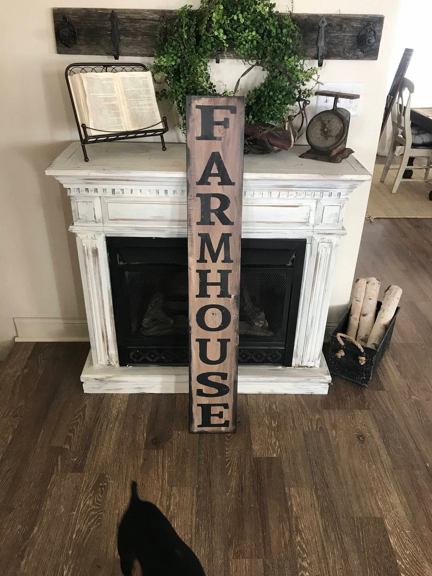 Vertical farmhouse sign/Huge Farmhouse sign/large farmhouse sign/rustic wall decor/county wall decor