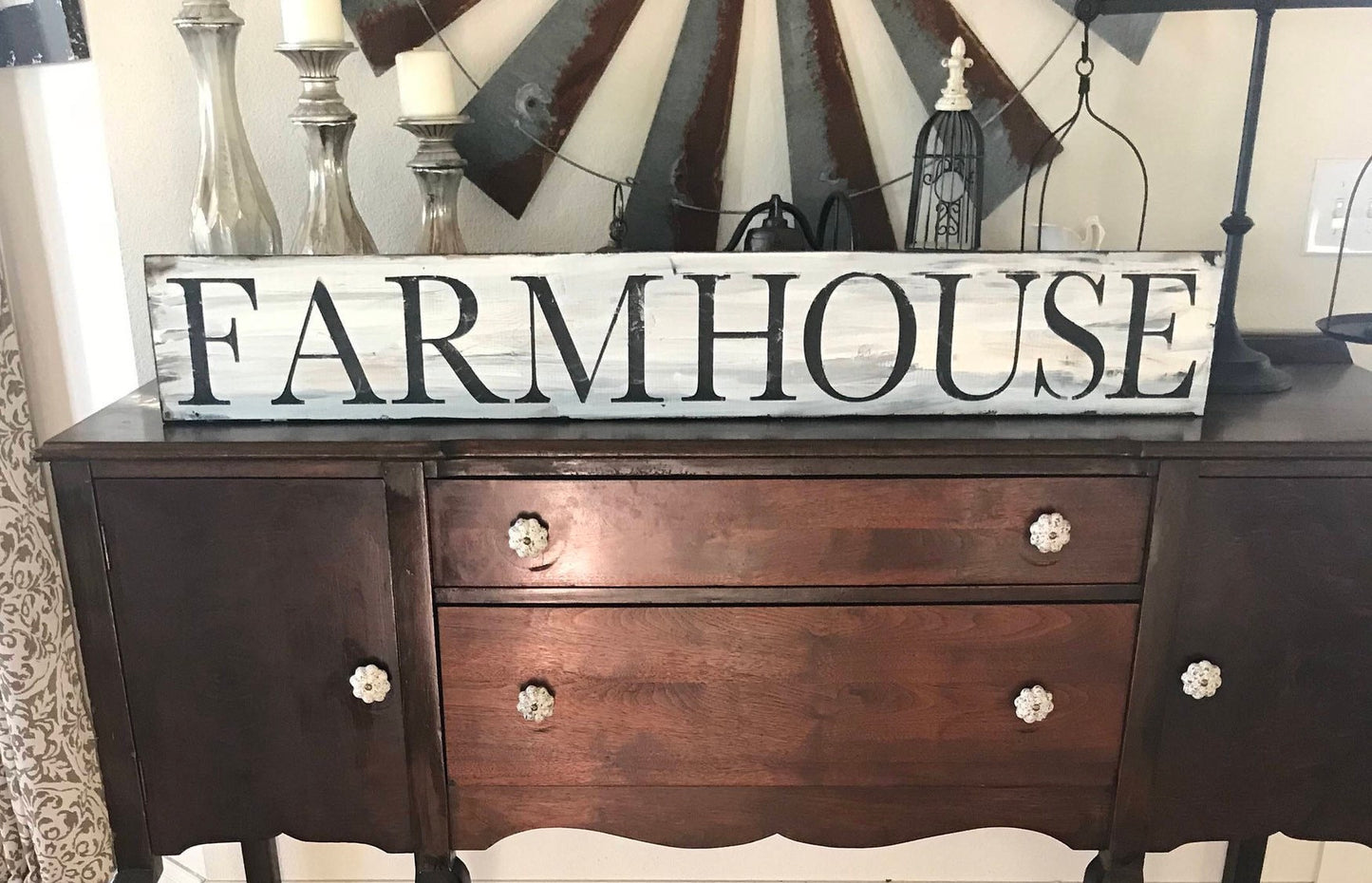 Farmhouse sign/you pick the size/farmhouse sign/rustic sign/farmhouse wall decor/distressed sign/hand painted wall decor