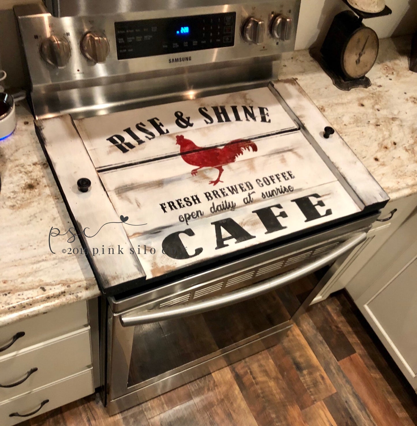 Rooster noodle board/rooster stovetop cover/rooster sign/farmhouse noodle board/farmhouse decor/noodle board/oven board/stove