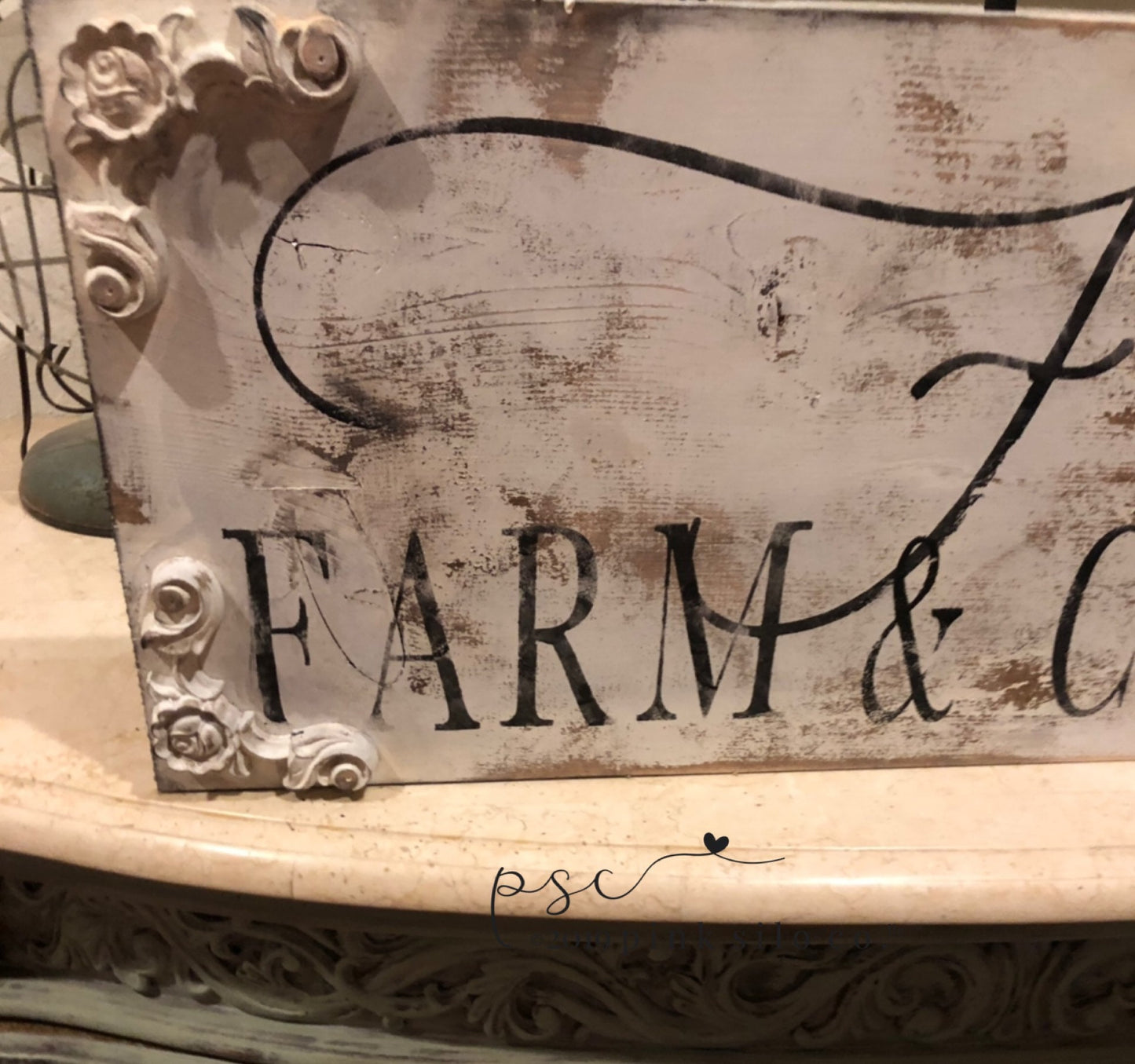 Farmhouse sign/French farm and cottage sign/rustic farmhouse sign/French country sign/rustic sign