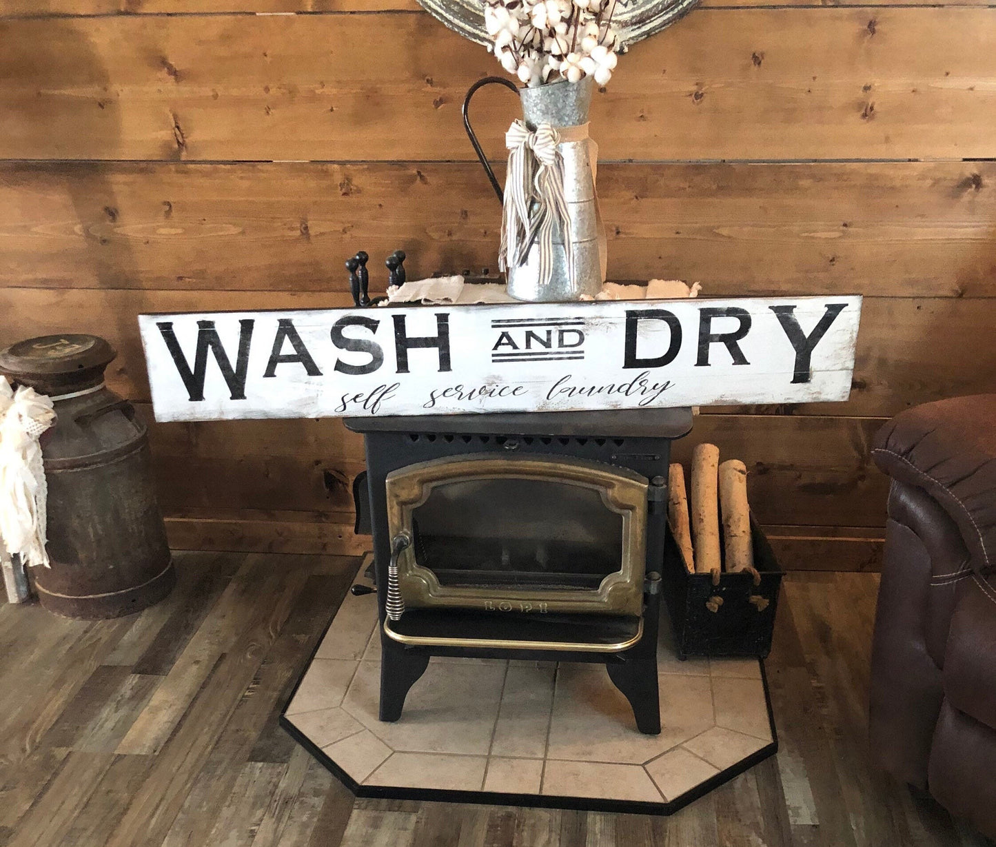 Large wash sign /laundry sign/rustic laundry sign/wash and dry sign/laundry room sign/bathroom sign/farmhouse decor/self service