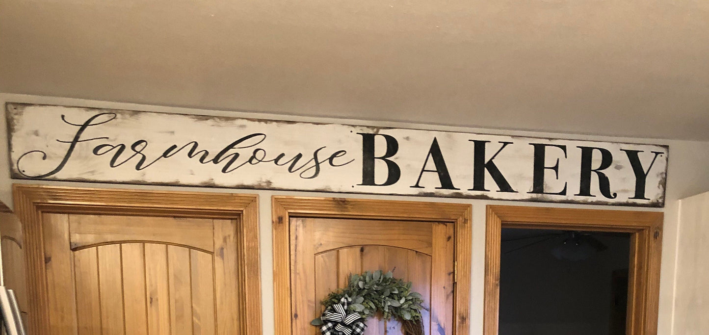 Farmhouse bakery sign/bakery sign/farmhouse sign/distressed farmhouse sign/rustic sign/farmhouse decor