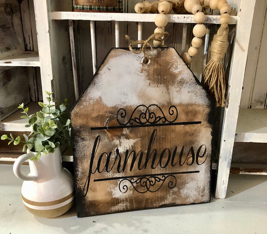 Farmhouse tag sign/farmhouse sign/rustic sign/farmhouse decor/tag decor/modern farmhouse sign