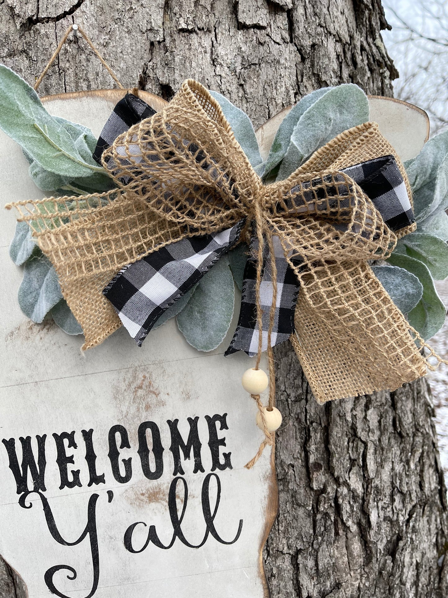 Rustic cow head door hanger/personalizable tag/cow sign/farmhouse door hanger/welcome sign/cow with tag cut out /