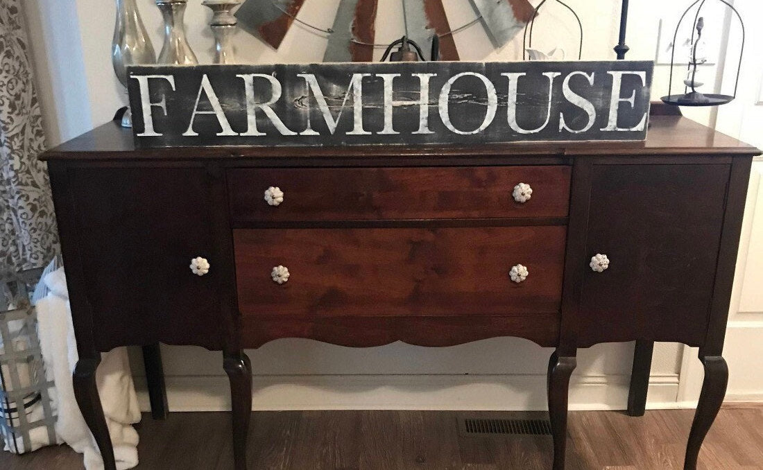 Farmhouse sign/3,4 or 5 ft farmhouse sign/rustic sign/farmhouse wall decor/distressed sign/hand painted wall decor