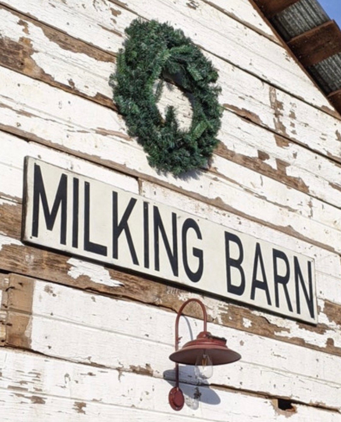 Farmhouse sign/Modern farmhouse sign/milking barn sign/cow sign/rustic hand painted sign