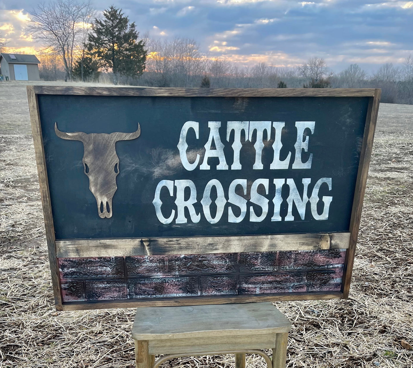 Copy of Large cowhide sign